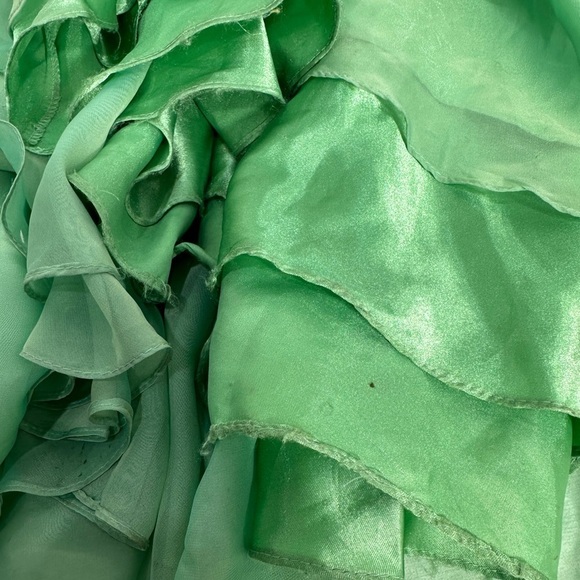 Tiffany Designs Green Embellished Prom formal Gown size 12 - Picture 16 of 16